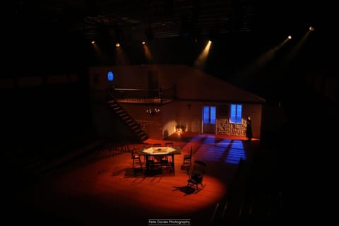 Concert lighting — performer in a tight follow spot